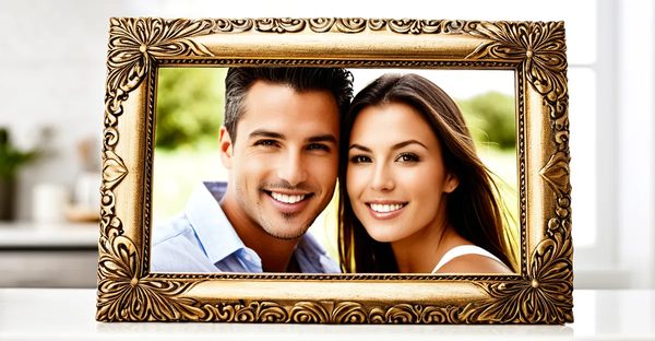 Célébrez votre amour avec un cadre personnalisé mémorable